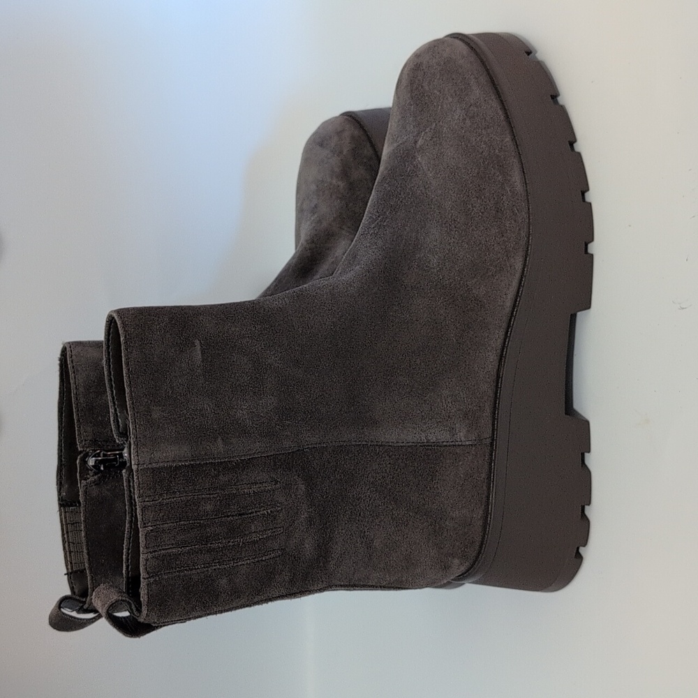 Vince Camuto Women's Suede Moto Boots Size 9 - Dark Brown